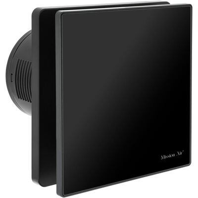 Mission Wentylator łazienkowy VENTIS PURE 100 Black S z klapką zwrotną Mission Wentylator łazienkowy VENTIS PURE 100 Black S z klapką zwrotną