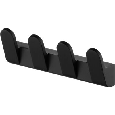 Bisk - Quad Hook - Czarne - Zamak cynkowany proszkowo - Wall Hanger Bisk - Quad Hook - Czarne - Zamak cynkowany proszkowo - Wall Hanger