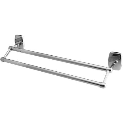 Bisk Wieszak Łazienkowy Na Ręczniki Reling Podwójny 61 cm Bisk Wieszak Łazienkowy Na Ręczniki Reling Podwójny 61 cm