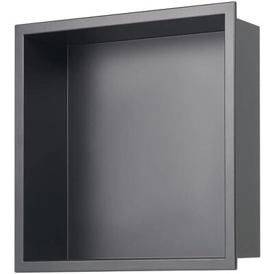 Vevor Wnęka prysznicowa 33x33 stal nierdzewna czarna wodoodporna półka łazienkowa Vevor Wnęka prysznicowa 33x33 stal nierdzewna czarna wodoodporna półka łazienkowa