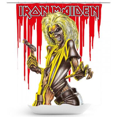 Zasłona prysznicowa Iron Maiden Killers - 100% Poliester Zasłona prysznicowa Iron Maiden Killers - 100% Poliester