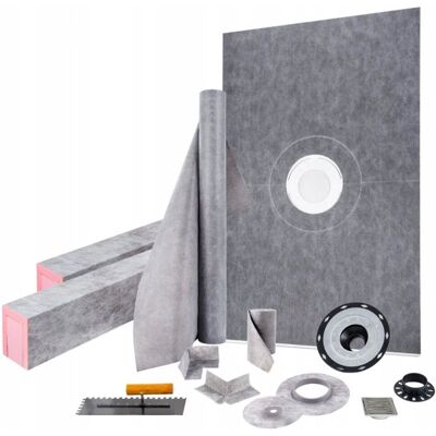 Vevor ZESTAW BRODZIK PRYSZNICOWY 122X183CM EPS MEMBRANA HDPE ODPŁYW 100MM Vevor ZESTAW BRODZIK PRYSZNICOWY 122X183CM EPS MEMBRANA HDPE ODPŁYW 100MM