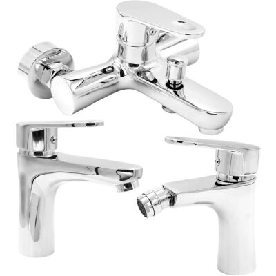 Granitan Zestaw Łazienkowy Wanna Umywalka Bidet Chrom Cobi Granitan Zestaw Łazienkowy Wanna Umywalka Bidet Chrom Cobi