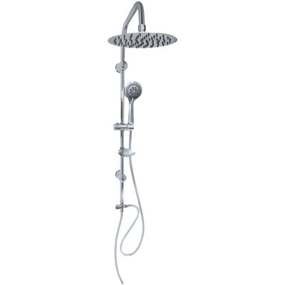 Zestaw prysznicowy natynkowy Estiva Lim Round deszczownica 20 cm chrom połysk 1 szt Zestaw prysznicowy natynkowy Estiva Lim Round deszczownica 20 cm chrom połysk 1 szt