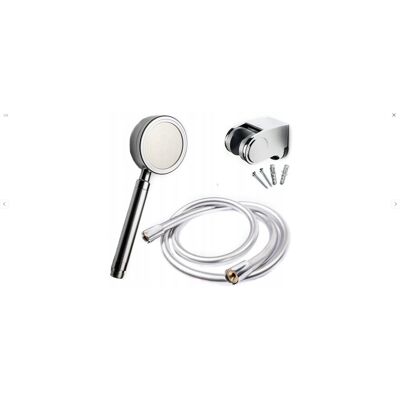 Pozostałe ZESTAW PRYSZNICOWY SŁUCHAWKA ALUMINIOWA 1F + WĄŻ FLEX 150cm +UCHWYT Pozostałe ZESTAW PRYSZNICOWY SŁUCHAWKA ALUMINIOWA 1F + WĄŻ FLEX 150cm +UCHWYT