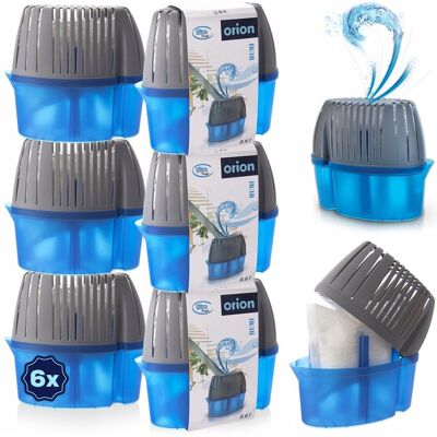 Orion 6x Duży Pochłaniacz Wilgoci Osuszacz Powietrza Pomieszczeń W Pojemniku 450g Orion 6x Duży Pochłaniacz Wilgoci Osuszacz Powietrza Pomieszczeń W Pojemniku 450g