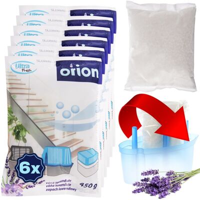 Orion 6x Wkład Do Pochłaniacz Wilgoci Zapasowy Wymienny Osuszacz Lawendowy 450g Orion 6x Wkład Do Pochłaniacz Wilgoci Zapasowy Wymienny Osuszacz Lawendowy 450g