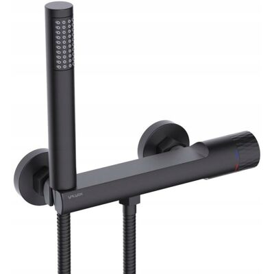 Bateria Prysznicowa Jednouchwytowa Ścienna Valvex Decor Black Czarny Bateria Prysznicowa Jednouchwytowa Ścienna Valvex Decor Black Czarny