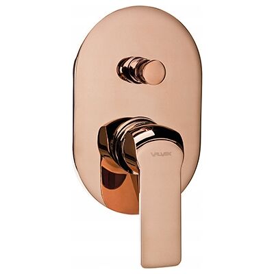Valvex Bateria Wannowo-Natryskowa Podtynkowa Aurora Rose Gold Różowe Złoto Pvd Valvex Bateria Wannowo-Natryskowa Podtynkowa Aurora Rose Gold Różowe Złoto Pvd