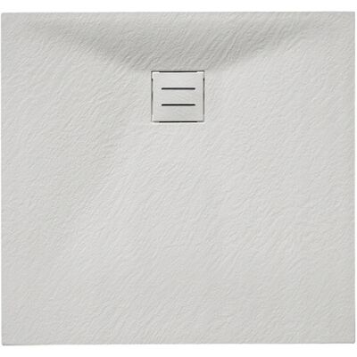 Hydrosan BRODZIK PRYSZNICOWY STRUKTURA KAMIENIA KWADRATOWY RIKO BIAŁY 80x80 CM Hydrosan BRODZIK PRYSZNICOWY STRUKTURA KAMIENIA KWADRATOWY RIKO BIAŁY 80x80 CM