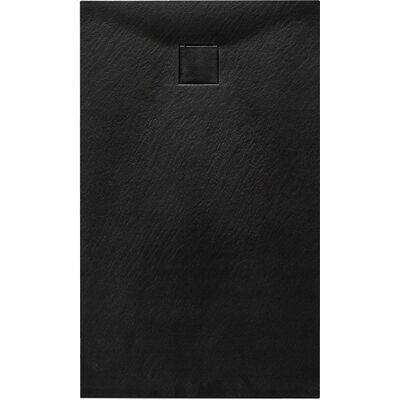 Hydrosan BRODZIK PRYSZNICOWY STRUKTURA KAMIENIA PROSTOKĄTNY RIKO CZARNY 90x70 CM Hydrosan BRODZIK PRYSZNICOWY STRUKTURA KAMIENIA PROSTOKĄTNY RIKO CZARNY 90x70 CM