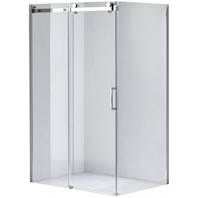 Hydrosan Kabina Prysznicowa 110x90 Cm Prostokątna Narożna Chrom Szkło Hartowane 8mm Hydrosan Kabina Prysznicowa 110x90 Cm Prostokątna Narożna Chrom Szkło Hartowane 8mm