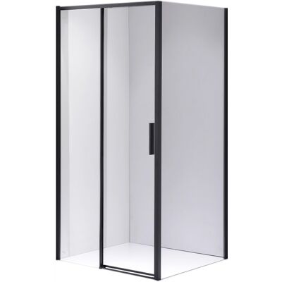 Hydrosan Kabina Prysznicowa 120x80 Prostokątna Super Slim Czarna Szkło Hartowane 6mm Hydrosan Kabina Prysznicowa 120x80 Prostokątna Super Slim Czarna Szkło Hartowane 6mm