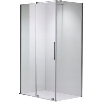 Hydrosan Kabina Prysznicowa 150x80 Cm Prostokątna Narożna Chrom Szkło Hartowane 8mm Hydrosan Kabina Prysznicowa 150x80 Cm Prostokątna Narożna Chrom Szkło Hartowane 8mm