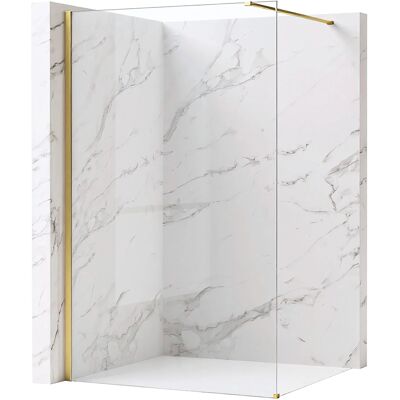Kabina Prysznicowa Walk-In Rea Flexi Transparent / Brush Gold 130 Kabina Prysznicowa Walk-In Rea Flexi Transparent / Brush Gold 130