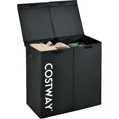 Costway 115L 2 Przedziały Kosz na pranie - Laundry Basket Costway 115L 2 Przedziały Kosz na pranie - Laundry Basket