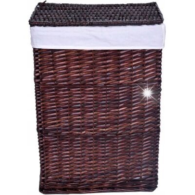 Gockowiak Kosz Wiklinowy 40x30x60 Cm - 72l - Brązowy Gockowiak Kosz Wiklinowy 40x30x60 Cm - 72l - Brązowy