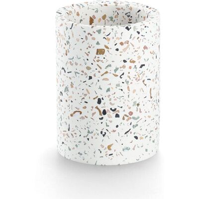 KUBEK NA SZCZOTECZKI DO ZĘBÓW, TERRAZZO, Ø 8,2 cm, ZELLER KUBEK NA SZCZOTECZKI DO ZĘBÓW, TERRAZZO, Ø 8,2 cm, ZELLER