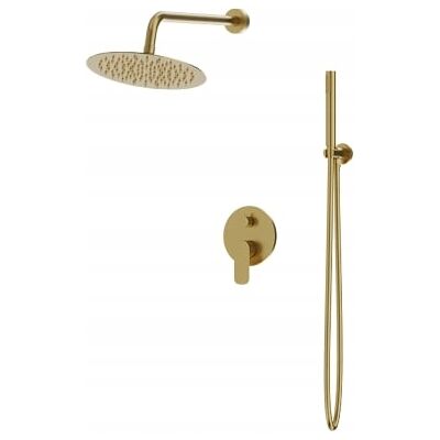 Lavita Podtynkowy Zestaw Prysznicowy Z Deszczownicą Spark Brushed Gold Lavita Podtynkowy Zestaw Prysznicowy Z Deszczownicą Spark Brushed Gold