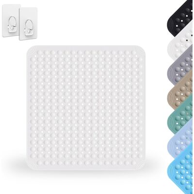 Inny producent Mata Prysznicowa Antypoślizgowa Biała 80x80 Cm Pvc Do Sauny Inny producent Mata Prysznicowa Antypoślizgowa Biała 80x80 Cm Pvc Do Sauny