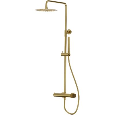 LaVita Natynkowy Zestaw Prysznicowy Z Deszczownicą Spark Brushed Gold LaVita Natynkowy Zestaw Prysznicowy Z Deszczownicą Spark Brushed Gold