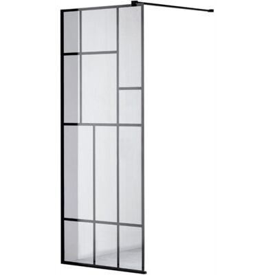 Hydrosan ŚCIANKA PRYSZNICOWA 100x200 CM SZKŁO HARTOWANE 8 MM WALK-IN CZARNA SH05D Hydrosan ŚCIANKA PRYSZNICOWA 100x200 CM SZKŁO HARTOWANE 8 MM WALK-IN CZARNA SH05D