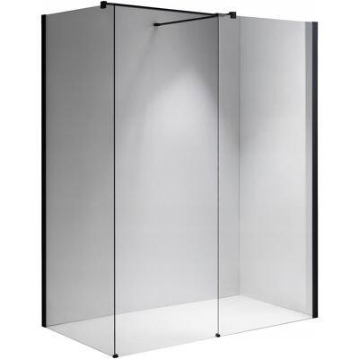 Hydrosan ŚCIANKA PRYSZNICOWA 70X120 CM SZYBA WALK-IN CZARNA SH07-DUO SZKŁO HARTOWANE Hydrosan ŚCIANKA PRYSZNICOWA 70X120 CM SZYBA WALK-IN CZARNA SH07-DUO SZKŁO HARTOWANE
