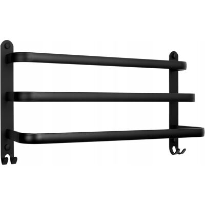 Gockowiak Ścienny Uchwyt Potrójny Wieszak Łazienkowy Na Ręczniki Haczyki Loft 30 Cm Gockowiak Ścienny Uchwyt Potrójny Wieszak Łazienkowy Na Ręczniki Haczyki Loft 30 Cm
