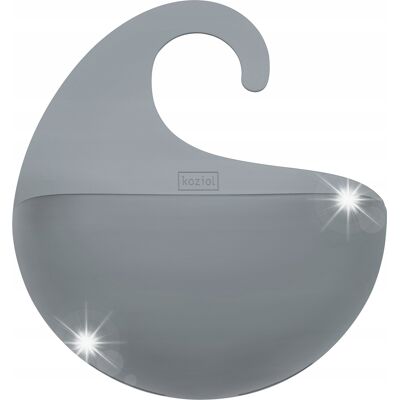 Koziol Uchwyt łazienkowy SPA M transparentny szary K28455 Koziol Uchwyt łazienkowy SPA M transparentny szary K28455
