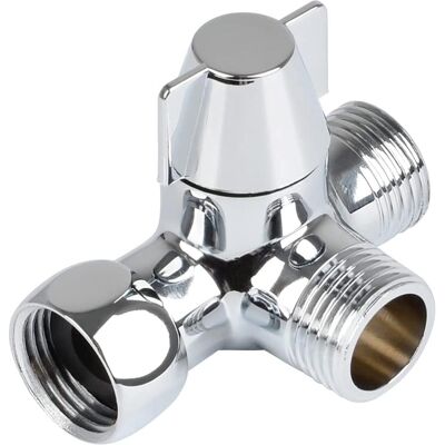 Inny producent Zawór 3-Drożny Prysznicowy Mosiężny Rozdzielacz Adapter T G1/2 Cala Inny producent Zawór 3-Drożny Prysznicowy Mosiężny Rozdzielacz Adapter T G1/2 Cala