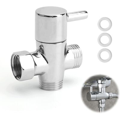 Inny producent Zawór Prysznicowy 3-Drożny G1/2 Mosiądz Chrom Trójnik Ogród Łazienka Inny producent Zawór Prysznicowy 3-Drożny G1/2 Mosiądz Chrom Trójnik Ogród Łazienka