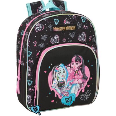 Safta Bakpack Monster High o regulowanej długości 34 cm do szkoły i na co dzień Safta Bakpack Monster High o regulowanej długości 34 cm do szkoły i na co dzień