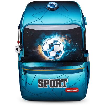Belmil Zippy Ergonomiczny Torba szkolna 'Fire Football' Belmil Zippy Ergonomiczny Torba szkolna 'Fire Football'