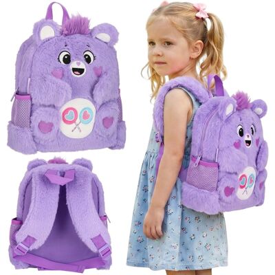sarcia.eu Care Bears Pluszowy, fioletowy plecak dla dziewczynki, MAŁY plecak przedszkolny WYCIECZKOWY 5 L sarcia.eu Care Bears Pluszowy, fioletowy plecak dla dziewczynki, MAŁY plecak przedszkolny WYCIECZKOWY 5 L