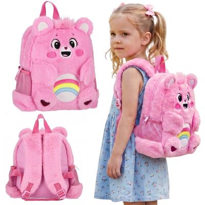 sarcia.eu Care Bears Pluszowy, różowy plecak dla dziewczynki, MAŁY plecak przedszkolny WYCIECZKOWY 5 L sarcia.eu Care Bears Pluszowy, różowy plecak dla dziewczynki, MAŁY plecak przedszkolny WYCIECZKOWY 5 L