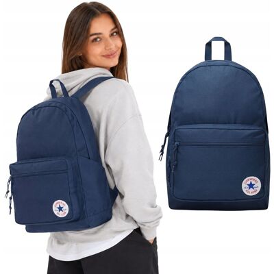 CONVERSE duży plecak szkolny młodzieżowy dla dziewczyny chłopaka 24l granat CONVERSE duży plecak szkolny młodzieżowy dla dziewczyny chłopaka 24l granat