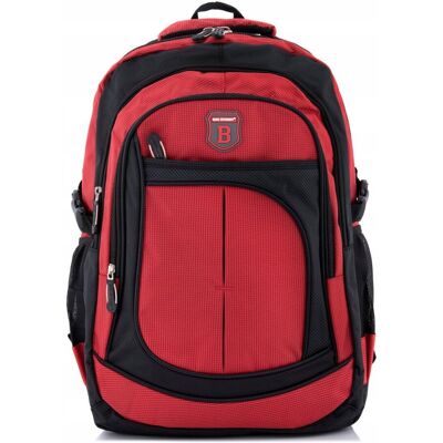 Bag Street Czerwony Plecak do Pracy Męski Duży 30L Sportowy Wodoodporny BagStreet Z95 Bag Street Czerwony Plecak do Pracy Męski Duży 30L Sportowy Wodoodporny BagStreet Z95