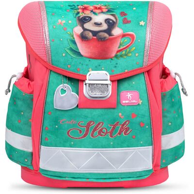 Ergonomiczny plecak szkolny Belmil Classy Torba szkolna 'Cute Sloth' - Przetestowane i zalecane przez niemiecki AGR Ergonomiczny plecak szkolny Belmil Classy Torba szkolna 'Cute Sloth' - Przetestowane i zalecane przez niemiecki AGR