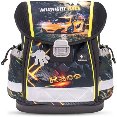 Ergonomiczny plecak szkolny Belmil Classy Torba szkolna 'Midnight Race' - Przetestowane i zalecane przez niemiecki AGR Ergonomiczny plecak szkolny Belmil Classy Torba szkolna 'Midnight Race' - Przetestowane i zalecane przez niemiecki AGR