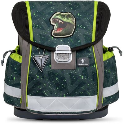 Ergonomiczny plecak szkolny Belmil Classy Torba szkolna ' T-Rex Roar' - Przetestowane i zalecane przez niemiecki AGR Ergonomiczny plecak szkolny Belmil Classy Torba szkolna ' T-Rex Roar' - Przetestowane i zalecane przez niemiecki AGR