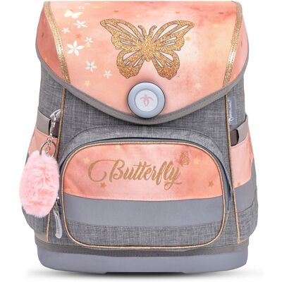 Ergonomiczny plecak szkolny Belmil Compact Torba szkolna 'Golden Butterfly' - Przetestowane i zalecane przez niemiecki AGR Ergonomiczny plecak szkolny Belmil Compact Torba szkolna 'Golden Butterfly' - Przetestowane i zalecane przez niemiecki AGR