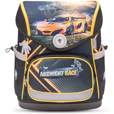Ergonomiczny plecak szkolny Belmil Compact Torba szkolna 'Midnight Race 2' Ergonomiczny plecak szkolny Belmil Compact Torba szkolna 'Midnight Race 2'