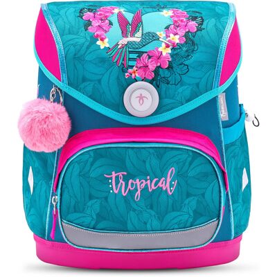 Ergonomiczny plecak szkolny Belmil Compact Torba szkolna 'Tropical Hummingbird' Ergonomiczny plecak szkolny Belmil Compact Torba szkolna 'Tropical Hummingbird'