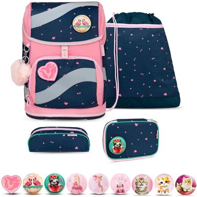 Ergonomiczny plecak szkolny Belmil Smarty Torba szkolna 'In Love With hearts' Ergonomiczny plecak szkolny Belmil Smarty Torba szkolna 'In Love With hearts'