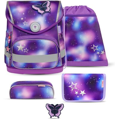 Ergonomiczny zestaw szkolny Belmil Compact „Shining Fairy” dla dziewczynek – 5 części Ergonomiczny zestaw szkolny Belmil Compact „Shining Fairy” dla dziewczynek – 5 części