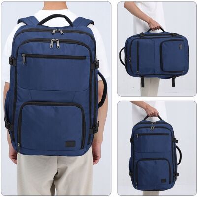 Kono Granatowy Plecak Walizka 2w1 Ryanair 55x40x20 Cm Duży Bagaż Podręczny Flex Kono Granatowy Plecak Walizka 2w1 Ryanair 55x40x20 Cm Duży Bagaż Podręczny Flex