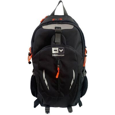 Hi Mountain, Plecak turystyczny Terra (35L), AB1069-C, Czarno-Pomarańczowy Hi Mountain, Plecak turystyczny Terra (35L), AB1069-C, Czarno-Pomarańczowy