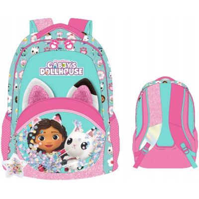 Kids Euroswan Koci Domek Gabi Plecak 42 cm Szkolny Różowy Duży Kids Euroswan Koci Domek Gabi Plecak 42 cm Szkolny Różowy Duży