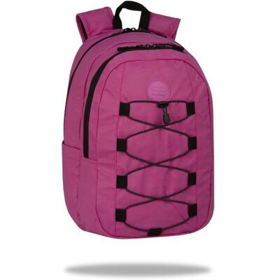 Patio Plecak szkolny sportowy dla dziewczynki Trooper, gładki, różowy, CoolPack Patio Plecak szkolny sportowy dla dziewczynki Trooper, gładki, różowy, CoolPack