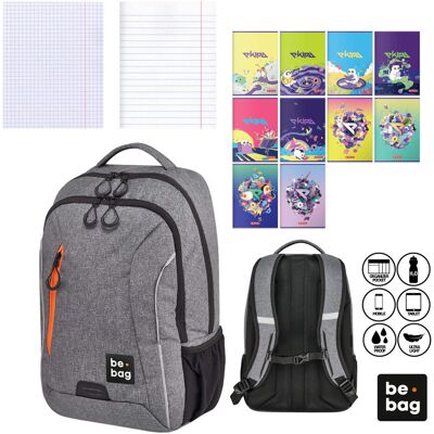 Plecak Be.Bag +10 Zeszytów A5 60-Kartkowych Herlitz Plecak Be.Bag +10 Zeszytów A5 60-Kartkowych Herlitz